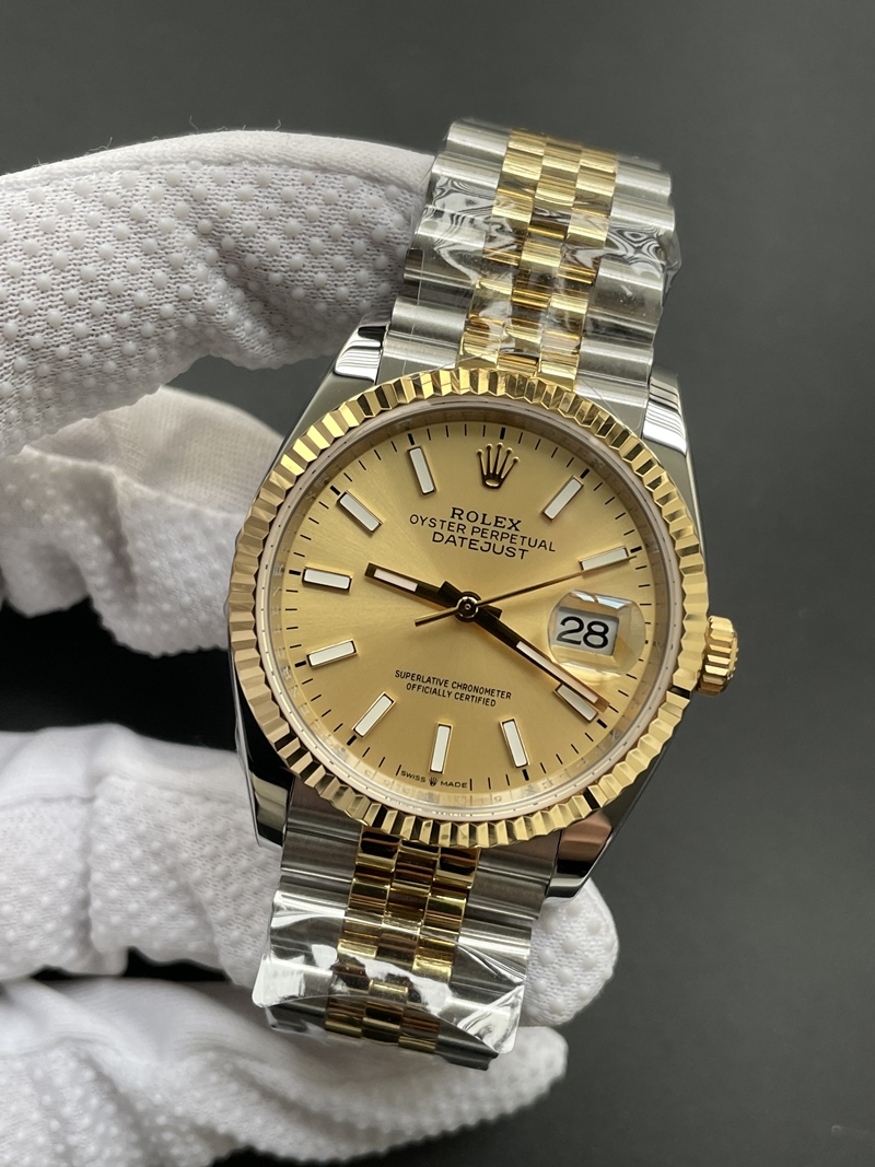 (한정수량/풀겨업)  NM공장 롤렉스 데이저스트 36mm 신형 삼폐인바 옐로우골드 콤비 /안사면후회