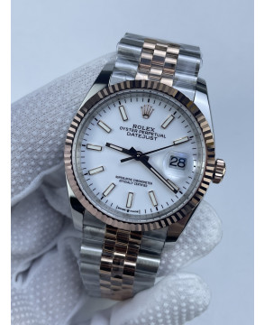 (준비완료/특급배송)NO.3172/롤렉스 데이저스트 36미리 최신형 로즈골드 콤비 화이트 바인덱스 QP공장