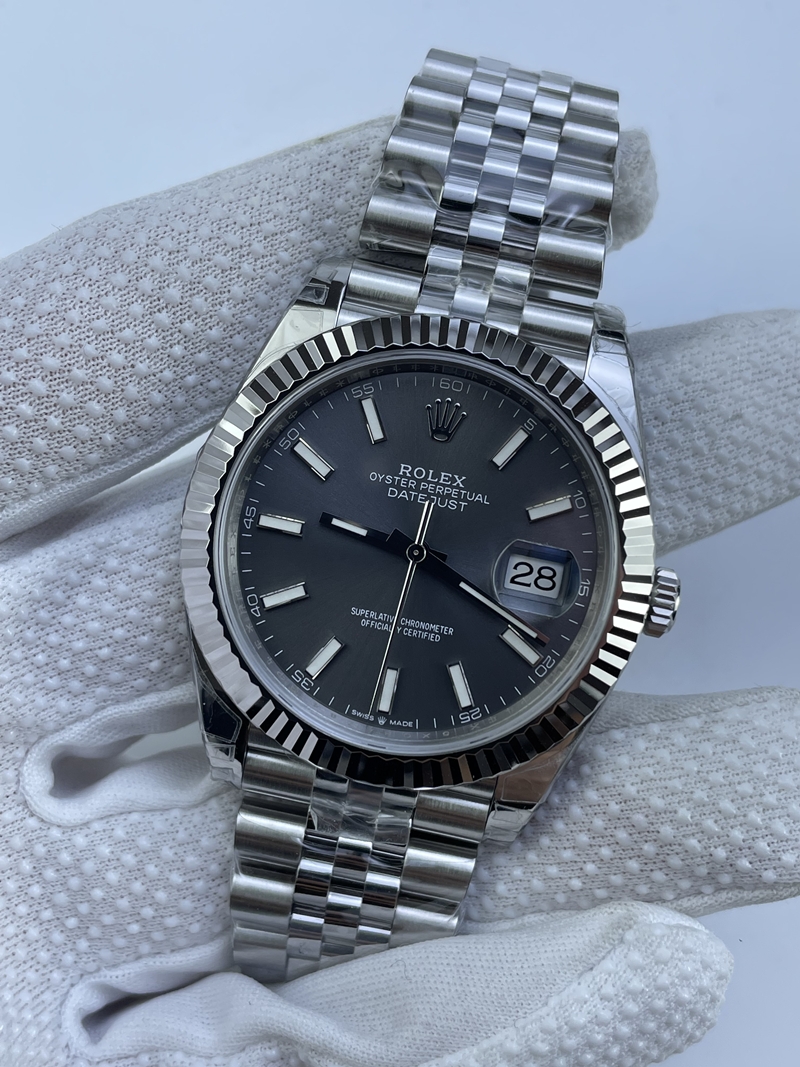 (준비완료/특급배송)NO.3348/VS공장 롤렉스 데이저스트 그레이 41미리 플루티드 쥬빌레