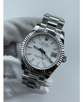 (준비완료/특급배송)NO.3701/GM공장 롤렉스 데이저스트 31MM 화이트 바인덱스 브슬 여성용